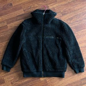 ARITZIA - Wilfred Free Teddy Bomber Jacket in Black